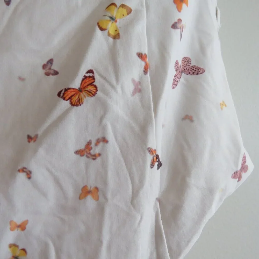 WEWOREWHAT Vintage Danielle One Piece Swimsuit White Butterfly Print - Size M - Picture 10 of 15